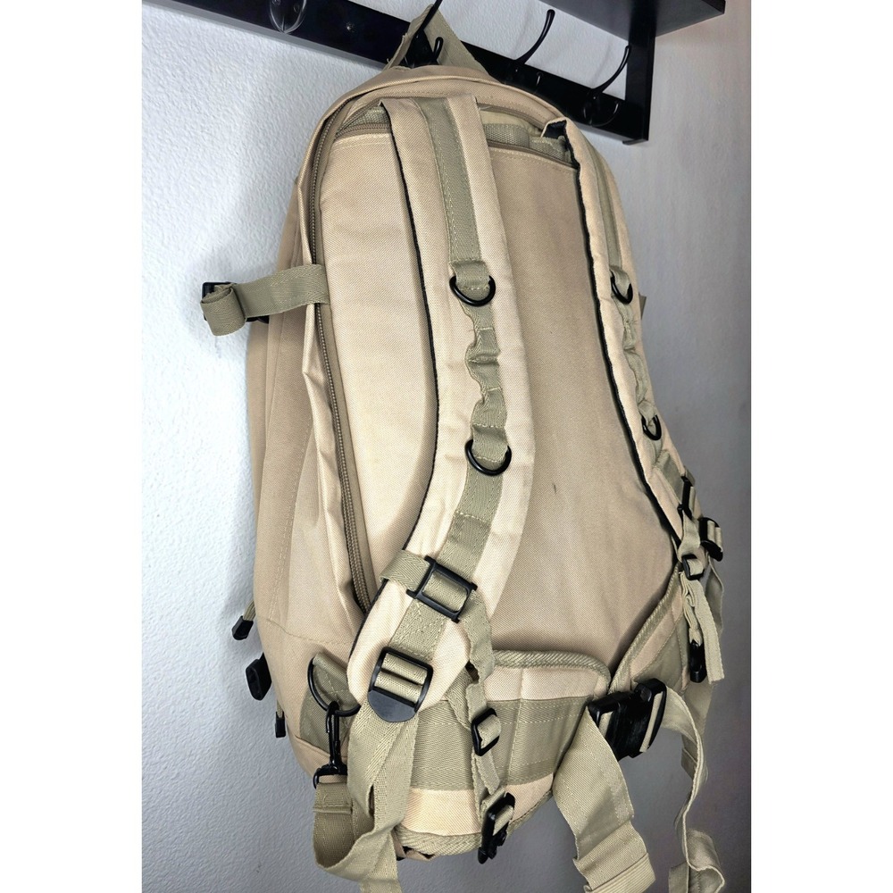 Gorpcore Bug Out Gear Tan Tactical Backpack Molle System Outdoor Camping Hiking - Picture 3 of 16